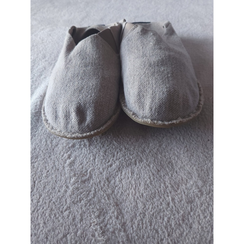 VIBA Zuma Loafers Minimalist Barefoot Slip On 42 Sand Beige Linen Textile Shoes - Picture 5 of 8